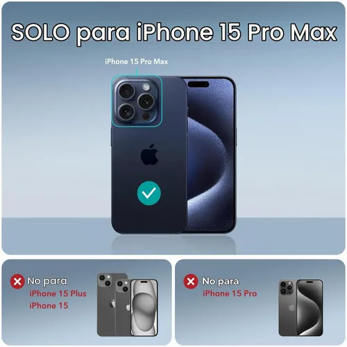 Vista 2 de ESR Funda para iPhone 15 Pro Max con protector de pantalla y cámara Juego transparente