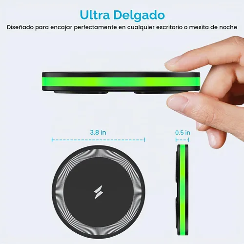 Vista 5 de Cargador inalámbrico de carga rápida, estación de carga Android, cargador de teléfono inalámbrico para Android Samsung Galaxy S25 Ultra S25 Plus S25