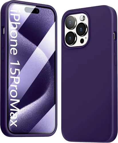 Vista 11 de Funda 5 en 1 para iPhone 12 Pro con protector de pantalla y protector de lente de cámara, funda de silicona líquida para iPhone 12 Pro (verde alpino)