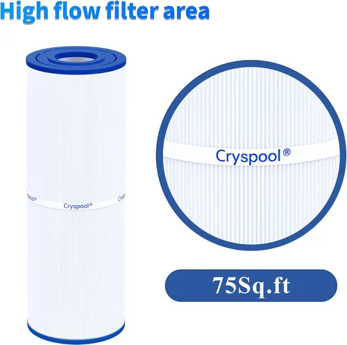Vista 6 de Cryspool® 05007 Filtro compatible con C-5374, PLBS75, R173600, 303433, 107092, 817-0015, S2/G2 Spa 75 pies cuadrados, FC-2971, cartucho de filtro