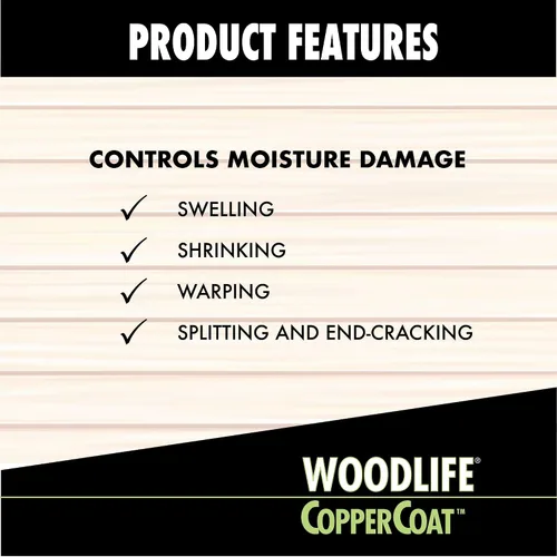 Vista 8 de WOODLIFE 1901A-4PK CopperCoat Conservante de madera verde, 0.88 galones, verde, paquete de 4