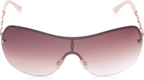 Vista 2 de Southpole Womens Metal Uv Protective Chain Link Temple Rectangular Shield Sunglass