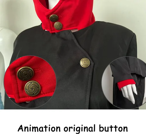 Vista 6 de Disfraz de anime japonés para cosplay, uniformes escolares, color negro-S, Negro-S