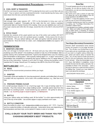 Vista 3 de Brewer's Best Kit de ingredientes de cerveza Honey Brown Ale