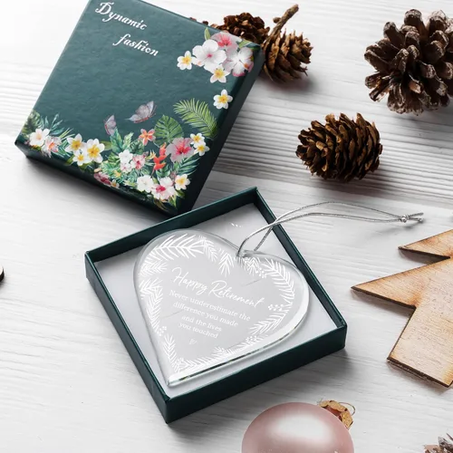 Vista 3 de Regalos de jubilación para mujeres, compañeros de trabajo jubilados 2024, regalos para hombres, maestros, decoración colgante de adorno de Navidad