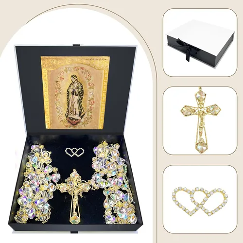 Vista 3 de Lazo para boda,Lazo de boda para regalo de ceremonia,Rosario Lazos para Boda Católica,Lazos Para Bodas De Iglesia Para Novios,Lazo para ceremonia