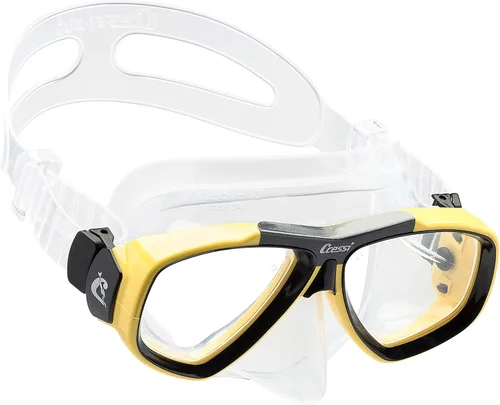Vista 8 de Cressi Primera máscara de buceo con lentes inclinadas para buceo - Focus: Made in Italy