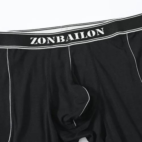 Vista 4 de ZONBAILIN - Ropa interior térmica para hombre, de viscosa de bambú, pantalones largos de capa base