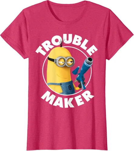 Vista 12 de Despicable Me Minions Kevin Fabricante de Problemas Gráfico Camiseta Negro