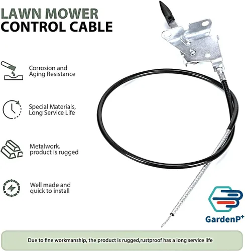 Vista 8 de Cable del acelerador 946-04829A compatible con cortadoras MTD, Cub Cadet, Troy Bilt, Yard Machines, reemplaza OEM 946-04829, 946 04829B, 746 04829