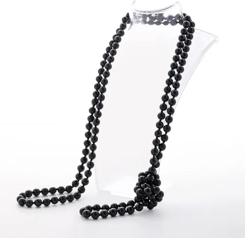 Vista 23 de BABEYOND - Collar de perlas sintéticas estilo art deco de la década de 1920, collar de perlas largas para fiesta de disfraces de estilo Gatsby