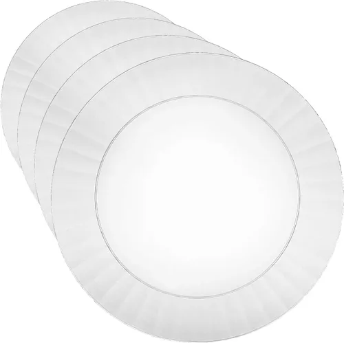 Vista 18 de Party Essentials plato rectangular de plástico duro para bocadillos