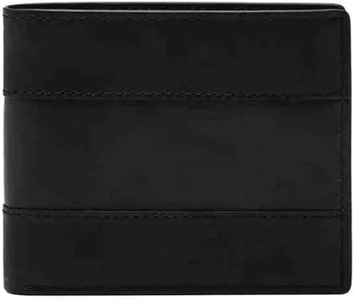Vista 22 de Fossil - Cartera de cuero plegable para hombre con solapa para identificación, marrón, (Quinn Brown), Talla única