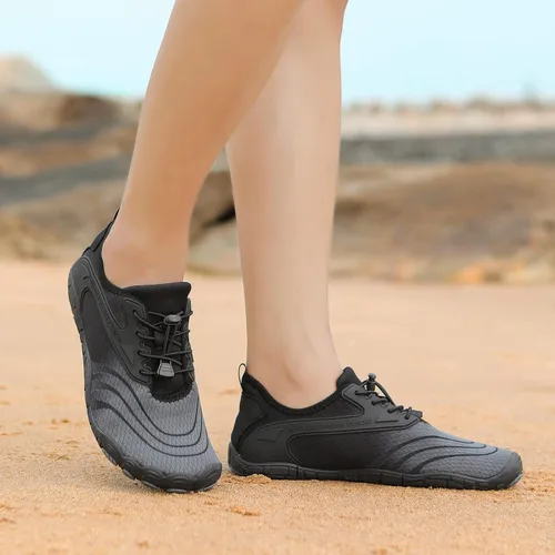 Vista 6 de Zapatos de agua para hombre y mujer, secado rápido, descalzo, natación, playa, zapatos acuáticos, surf, buceo, canotaje, senderismo, vela, kayak
