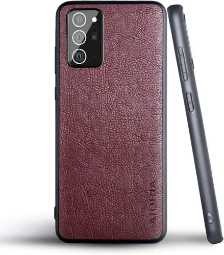 Vista 39 de AIORIA Para Samsung Galaxy Note 20 Case, 6.7 pulgadas Premium PU Leather Cover Retro Business Design Funda protectora completa para Samsung Note 20