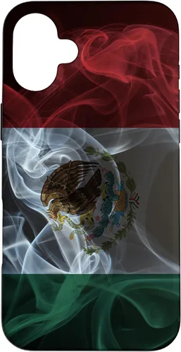 Vista 23 de Smoky Mexico Flag - Funda para iPhone 17 con diseño de orgullo mexicano ahumado