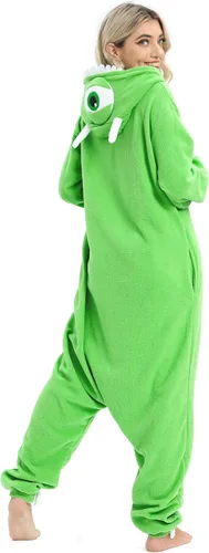 Vista 6 de Wishliker Pijama unisex para adultos, disfraz de Halloween, Navidad, cosplay, animal, dibujos animados