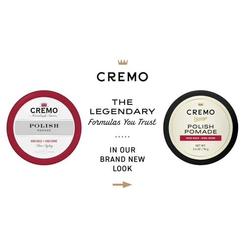 Vista 2 de Cremo Pomada de Brillo para Peinado de Cabello para Hombres - Pomada de Brillo de Grado de Barbería Premium para Peinado de Cabello, 3.4 Oz