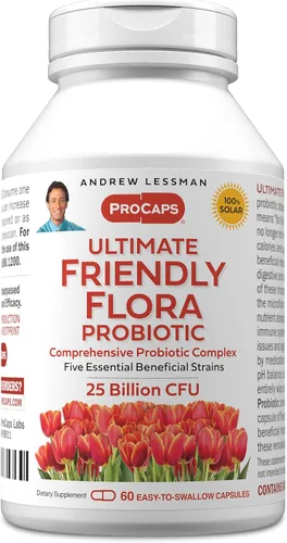 Vista 9 de Andrew Lessman ProCaps Probiotic 25 mil millones de CFU 30 cápsulas para mujeres y hombres