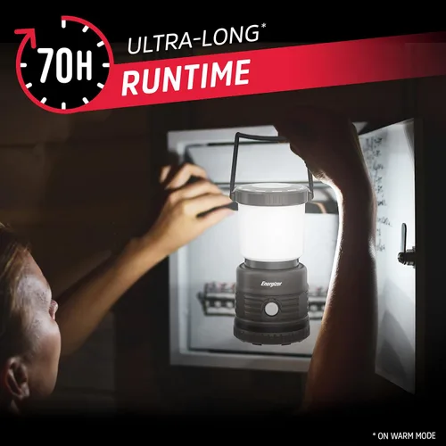 Vista 6 de ENERGIZER Linterna LED X1500 (paquete de 2), luces de tienda de campaña resistentes al agua IPX4, linternas superbrillantes alimentadas por batería