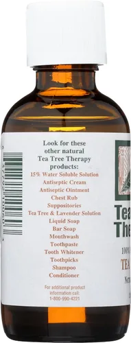 Vista 5 de Tea Tree Therapy Aceite de árbol de té australiano 100% puro, botella de 2 onzas