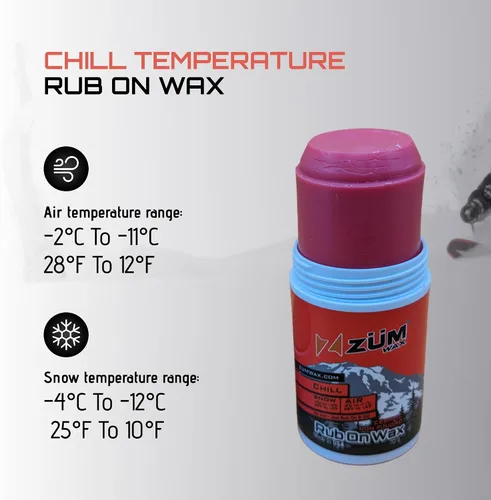 Vista 5 de ZUMWax Ski Snowboard Cerámica No Fluoro RUB ON Racing Wax