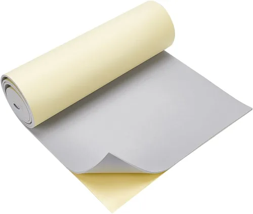 Vista 10 de BENECREAT Rollo de espuma EVA autoadhesivo de 0.039 in de grosor, 78.7 x 11.8 pulgadas, hoja acolchada de espuma negra para proteger muebles