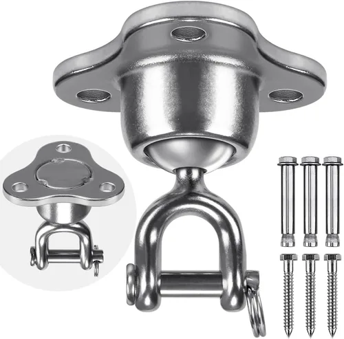 Vista 11 de SELEWARE Percha para saco de boxeo, soporte de suspensión de bolsa pesada para boxeo Muay Thai Hardware de entrenamiento de boxeo