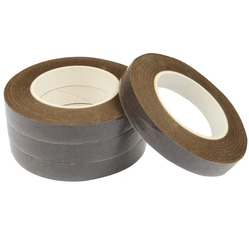 Vista 5 de 4 rollos de cinta floral, marrón, 1/2" de ancho, 30 yardas/rollo