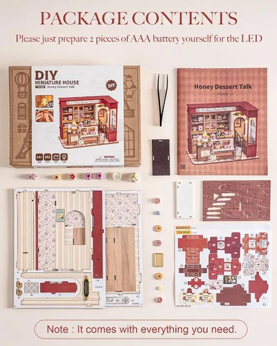 Vista 7 de Rolife Kit de casa de muñecas en miniatura de bricolaje para tienda