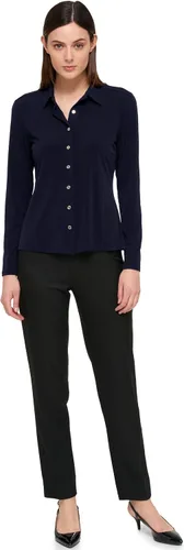 Vista 3 de Tommy Hilfiger Top de manga larga con cuello y botones delanteros para mujer