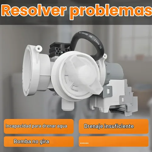 Vista 3 de Bomba de drenaje de lavadora apta para Samsung WF45B6300AP/US WF45B6300AC