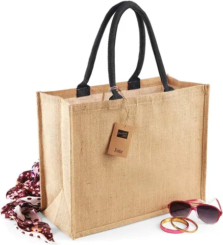 Vista 9 de Westford Mill Bolsa de compras clásica de yute 21 litros