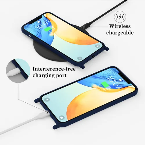 Vista 36 de Funda compatible con iPhone 8 Plus, iPhone 7 Plus/6 Plus/6S Plus con cordón, funda cruzada para iPhone con correa ajustable de silicona para iPhone