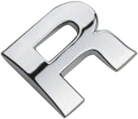 Vista 23 de Anso 1x Pegatina para Parachoques de Coche Auto de Metal Cromado DIY Letras 3D Digital Alfabeto Emblema