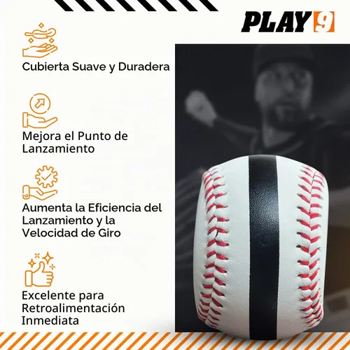 Vista 4 de Spinners de cuero de béisbol, entrenadores de giro de lanzamiento de béisbol