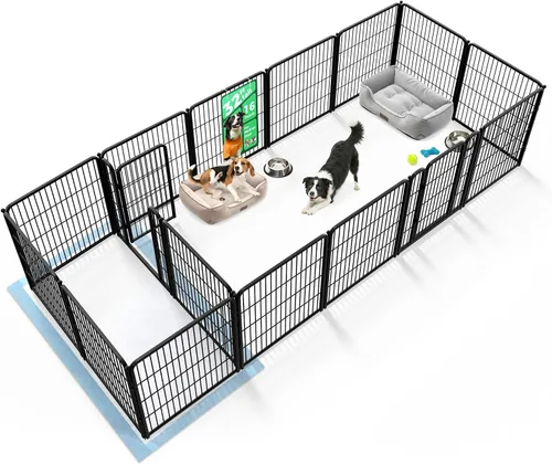 Vista 98 de FXW Homeplus Unleashed Corralito para Perros de Interior - Juego Sin Estrés y Seguro, Resistente de 24 Pulgadas 2 Paneles Corralito para Cachorros