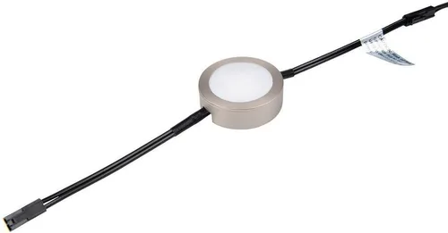 Vista 3 de WAC Lighting, Luz de disco LED individual con doble cable de plomo de 6 pulgadas 3-CCT seleccionable 2700K-3000K-3500K Voltaje de línea en blanco