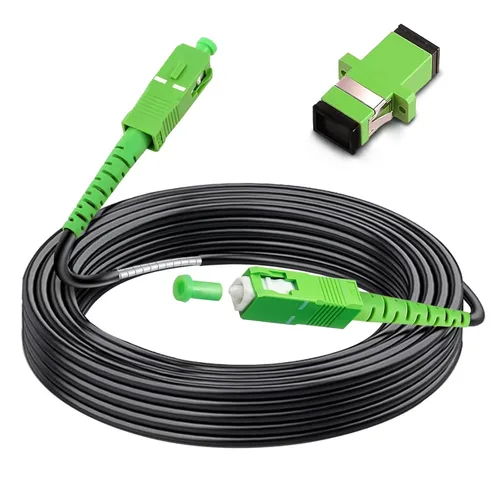 Vista 7 de SC/APC a SC/APC Cable de Fibra Óptica para Internet, Cable de Conexión de Modo Simple Blindado, Cordón de Conexión Óptica de Fibra Óptica - SIMPLEX