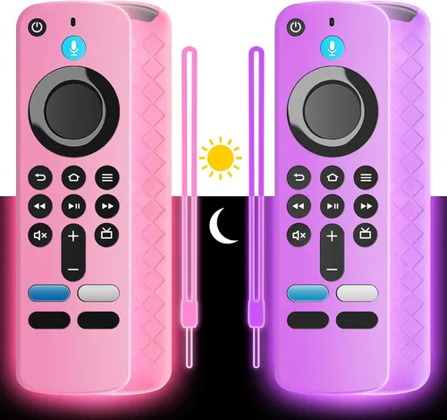Vista 14 de Wevove (newestmodel) Funda protectora suave para control remoto, antideslizante, a prueba de golpes, funda protectora de silicona con cordón que