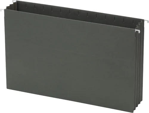 Vista 3 de Office Depot® - Bolsillo para archivos colgantes con refuerzos de altura completa, expansión de 3 1/2 pulgadas, tamaño legal, verde estándar