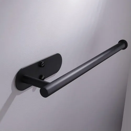 Vista 4 de Toalleros de papel para cocina, soporte adhesivo para toallas de papel debajo del gabinete, montaje en pared para toalla de cocina de 13 pulgadas