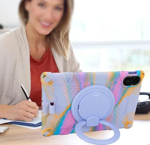 Vista 3 de Funda de silicona para tableta Xiaomi Redmi Pad 2 11" Dazzling Púrpura deslumbrante
