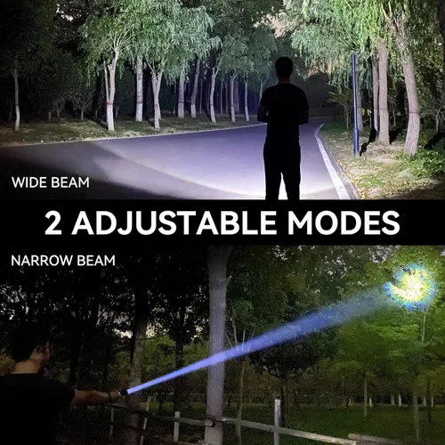Vista 5 de Linternas Recargables de 90,000 Lúmenes Altos, Paquete de 2 Linternas LED Súper Brillantes con 5 Modos, Linterna de Alta Potencia para el Hogar