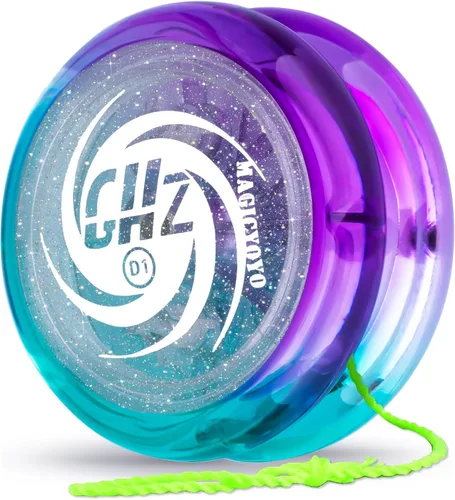 Vista 11 de Yoyo de Bucle con Respuesta para Niños Principiantes, Yo-yo Inicial 2A Loop Fácil de Jugar Trucos Básicos de Cuerda (D1 Azul) Professional