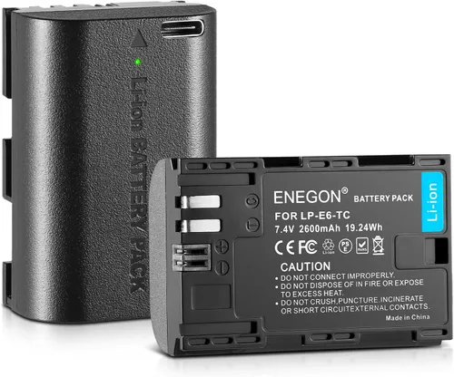 Vista 8 de ENEGON LP-E6 LP-E6N LP-E6NH Cargador USB LCD de triple ranura para Canon EOS 5D Mark II III y IV, 70D, 5Ds, 6D, 5DsR, 80D, 7D y 7D Mark II, EOS 60D