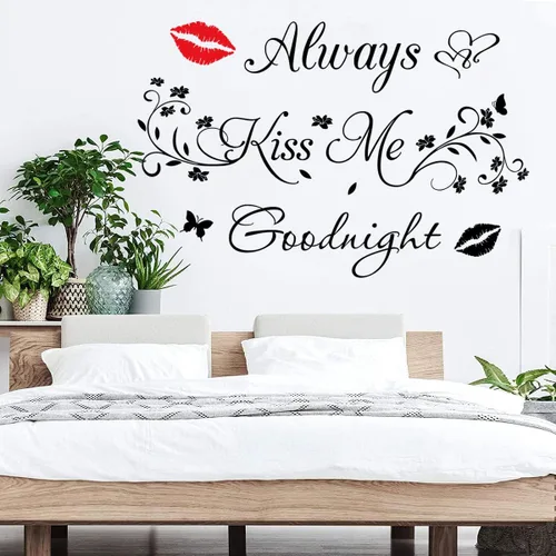 Vista 2 de Aeways Kiss Me Goodnight - Calcomanías de pared para decoración del hogar
