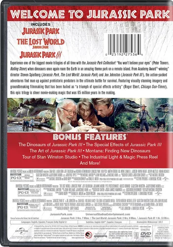 Vista 3 de Jurassic Park Collection (Jurassic Park The Lost World Jurassic Park Jurassic Park III)