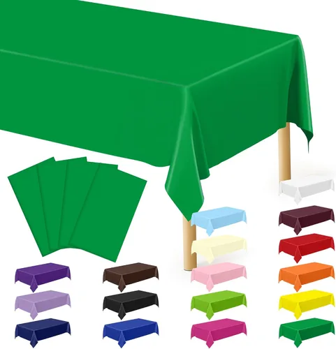 Vista 94 de Suministros de regreso a clases, 2 manteles de 108 x 54 pulgadas, manteles desechables coloridos para el primer día de escuela, rectangular