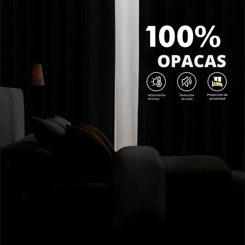 Vista 2 de MIULEE Cortinas de lino 100% opacas para dormitorio, marfil sólido, decoración de lujo, aislamiento térmico, cortinas oscurecedoras para sala